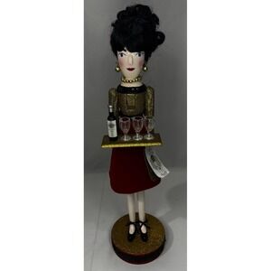 🍷2017 Pier 1 Imports Hostess Woman Serving Wine Collectible Nutcracker